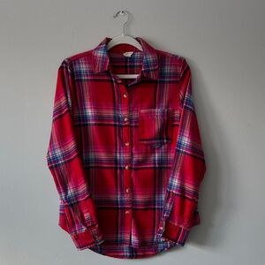 Aeropostale Red, Blue, Pink and White Plaid Women’s Shirt